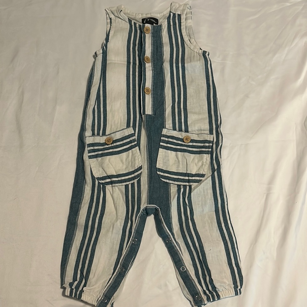 Striped Art Class Romper